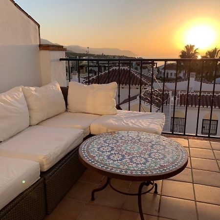 Playa Burriana, Tva Terasser, Havsutsikt, Pool Nerja Ngoại thất bức ảnh